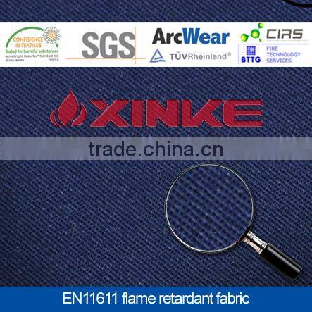 anti-acid yarn cotton fire resistant twill fabric for protective clothing