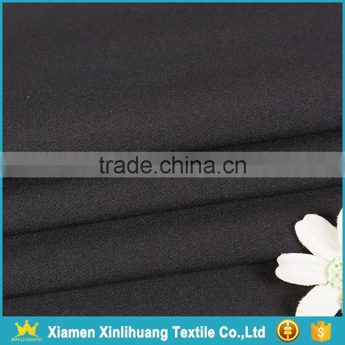 Xinlihuang Textile Four Way Stretch 93 Polyester 7 Spandex Blend Fabric for Garment