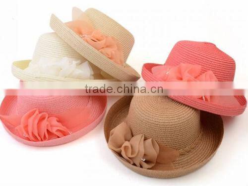 Cheap Straw Fashionable Fedora Hat,Fashion Straw Hat