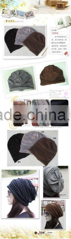 fashion computer knitted beret hats in white majored producer factory