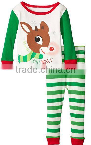 merry christmas children clothing sets kid wear