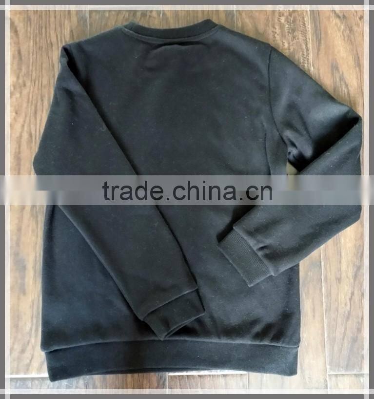 Women's black hoodies & sweatshirts, fashion pull over sweatshirt, women hoodies without hood