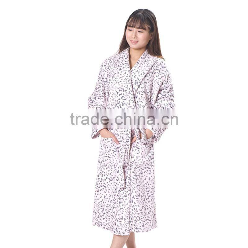 Bath Robe With Cute Pattern Printed