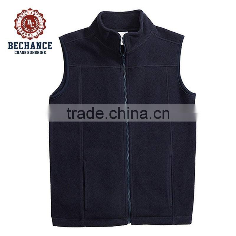 Unisex varisty Polar Fleece Vest - Navy Blue