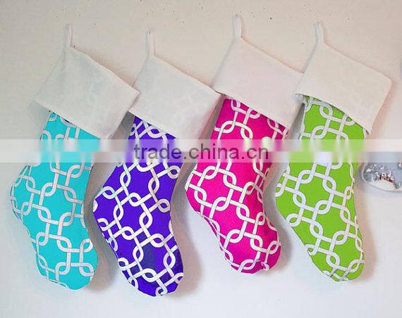 Hot sale custom colorful Christmas Matching Stocking
