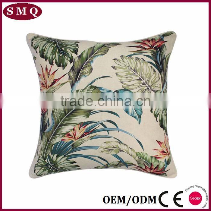 tropical design printed outdoor cushion cover
