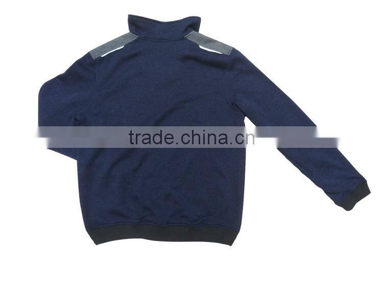 Hot sales 1/4 zipper mens weaving wear hiking knitted bomber jacket