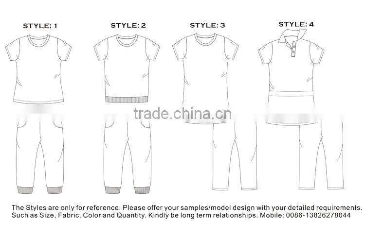 WOMEN SUMMER FASHION PAJAMAS S/S POLO TOP + LEGGING PYJAMAS WHOLESALE