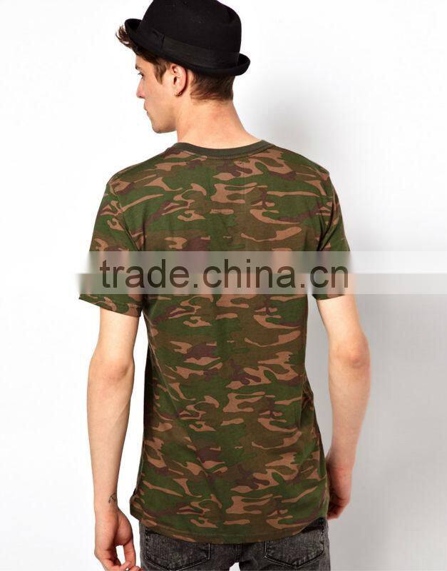 camo cross print pattern tee shirt
