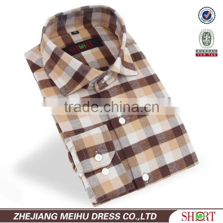 plaid check male flannel shirt