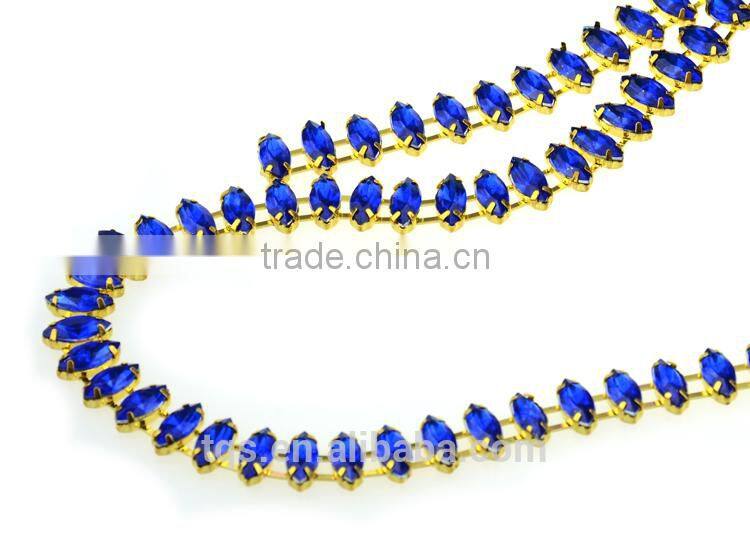 High-grade Violet Rhinestone Trimming