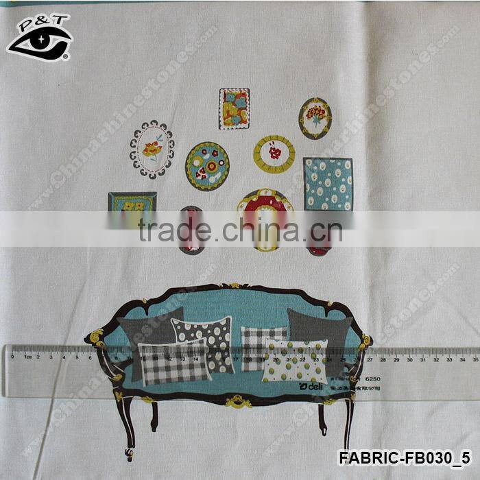 1.50m Fresh Style Flower Furniture Food Pattern Canvas Fabric Linen/Cotton Fabric Zakka Patchwork Fabric