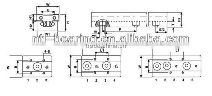 High precision dual axis linear block SGB15UU-4