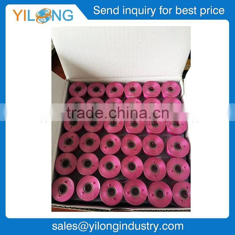 Pre wound bobbin thread 60S/2 Colorful Plastic side Embroidery pre wound plastic bobbin