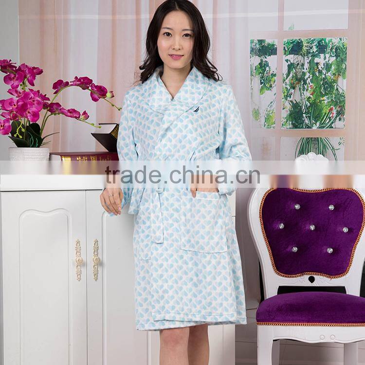 colorful micro polar fleece for girls bathrobe