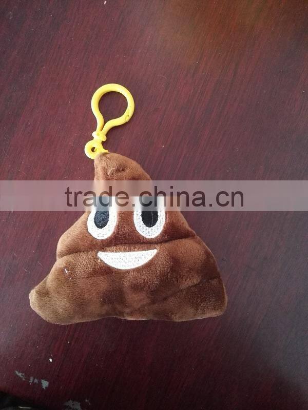 Customs stuffed soft emoji keychain popular cheap mini pillow stuffed plush custom whatsapp emoji emoticon keychain