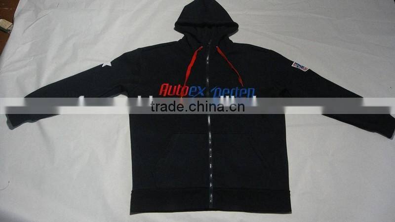 2016 Black Custom Made 80 cotton 20 polyester Hoodies