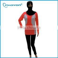 < OEM Service> Trendy Women Modest Swimwear Islamic long Sleeve Tankini Swimming Swimsuit