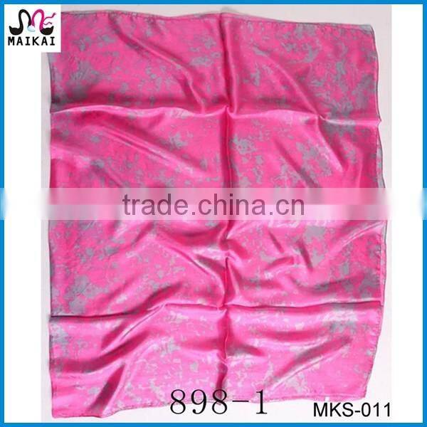 Factory price 2016 new design 100 silk head scarf
