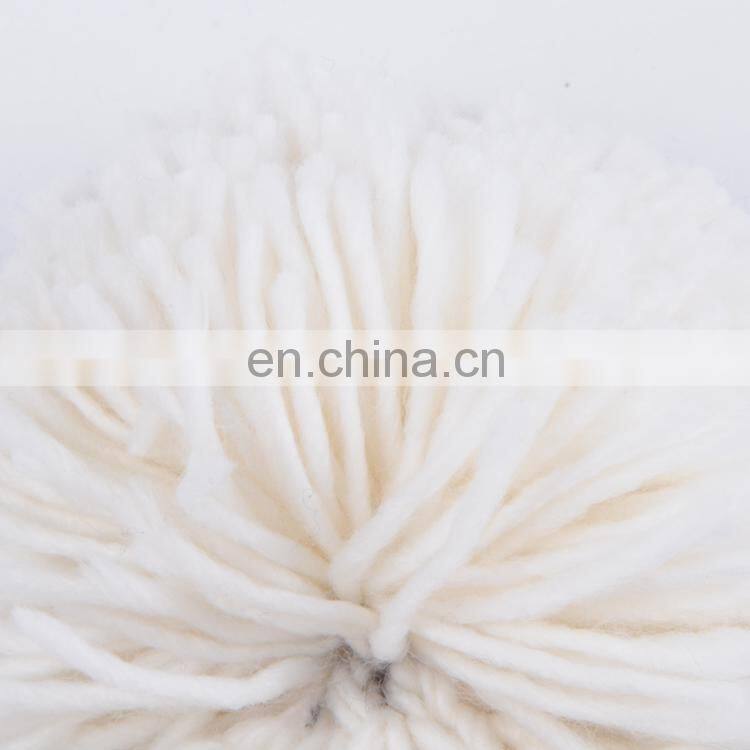 Winter knitted thicken warm blank skullies crochet custom pompom beanie caps