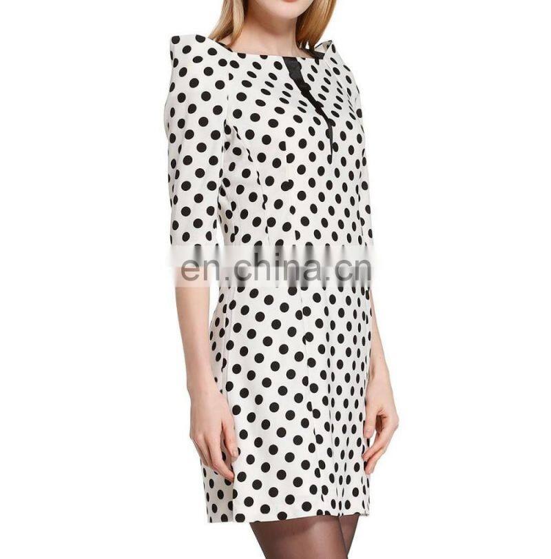 2016 new arrivel new fashion spot ladies dress
