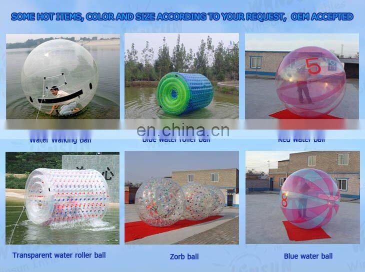 best selling inflatable wheel toy,water roller bumper inflatable ball for sale