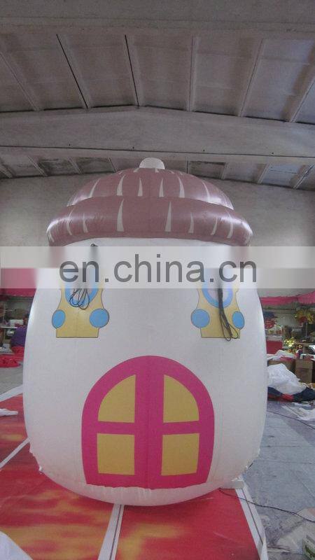 customized printed small inflatable house with led light for advertising