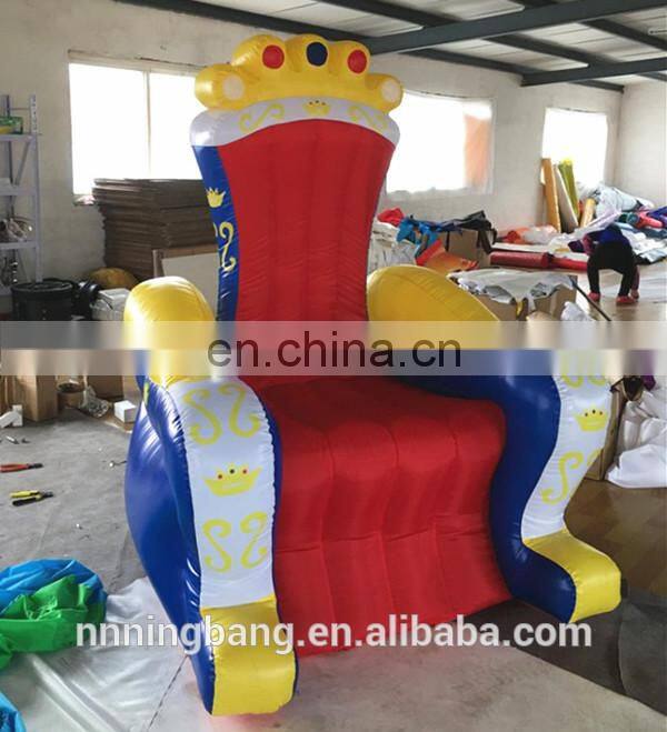 hot sale best quality king throne inflatable chair for kids