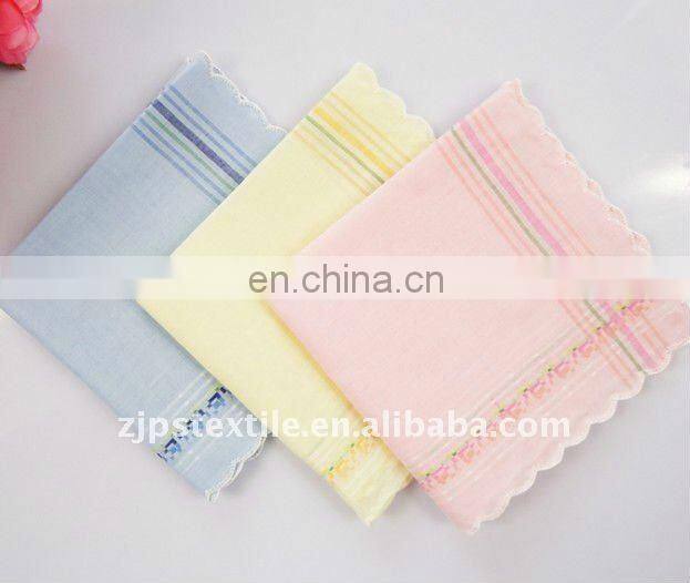 Newest high quality 100% cotton solid handkerchiefs for gentlemen