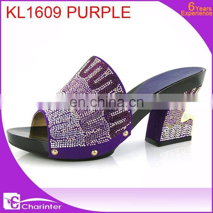 royal blue italian ladies shoes african slipper ladies paty shoes high heel slipper