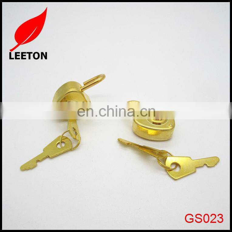 Factory supply gold metal heart shaped padlock for jewelery box