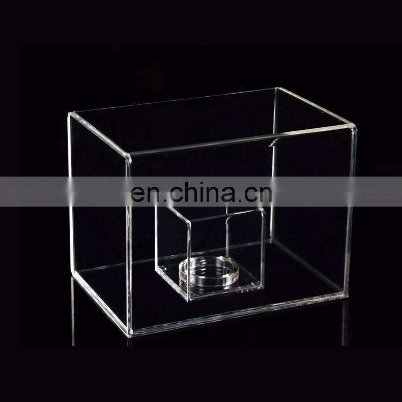 Clear Square plexiglass acrylic suggestion box, acrylic complaint box with Key and Lock