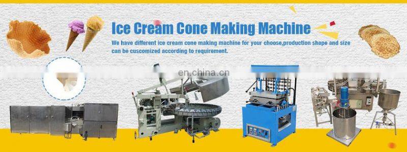 CE Approved Pizza Sugar Cone Egg Waffle Rolling Machinery Ice Cream Cone Making Machine