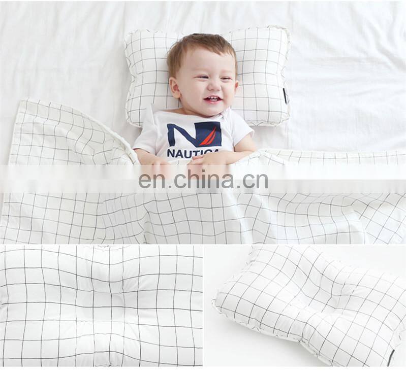 Flannel fleece blanket Custom-made Newborn Baby Head Shaping Pillow and Swaddle Blanket Set | 3D Air mesh Infant Pillow