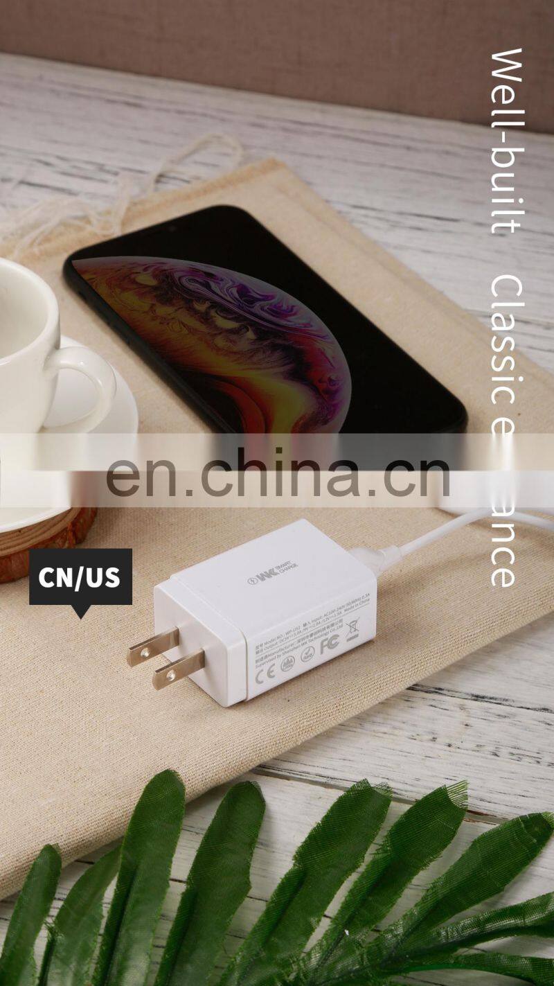 PC Environmentally Friendly US Socket QC3.0 Quick Charger Sing USB 3.0A