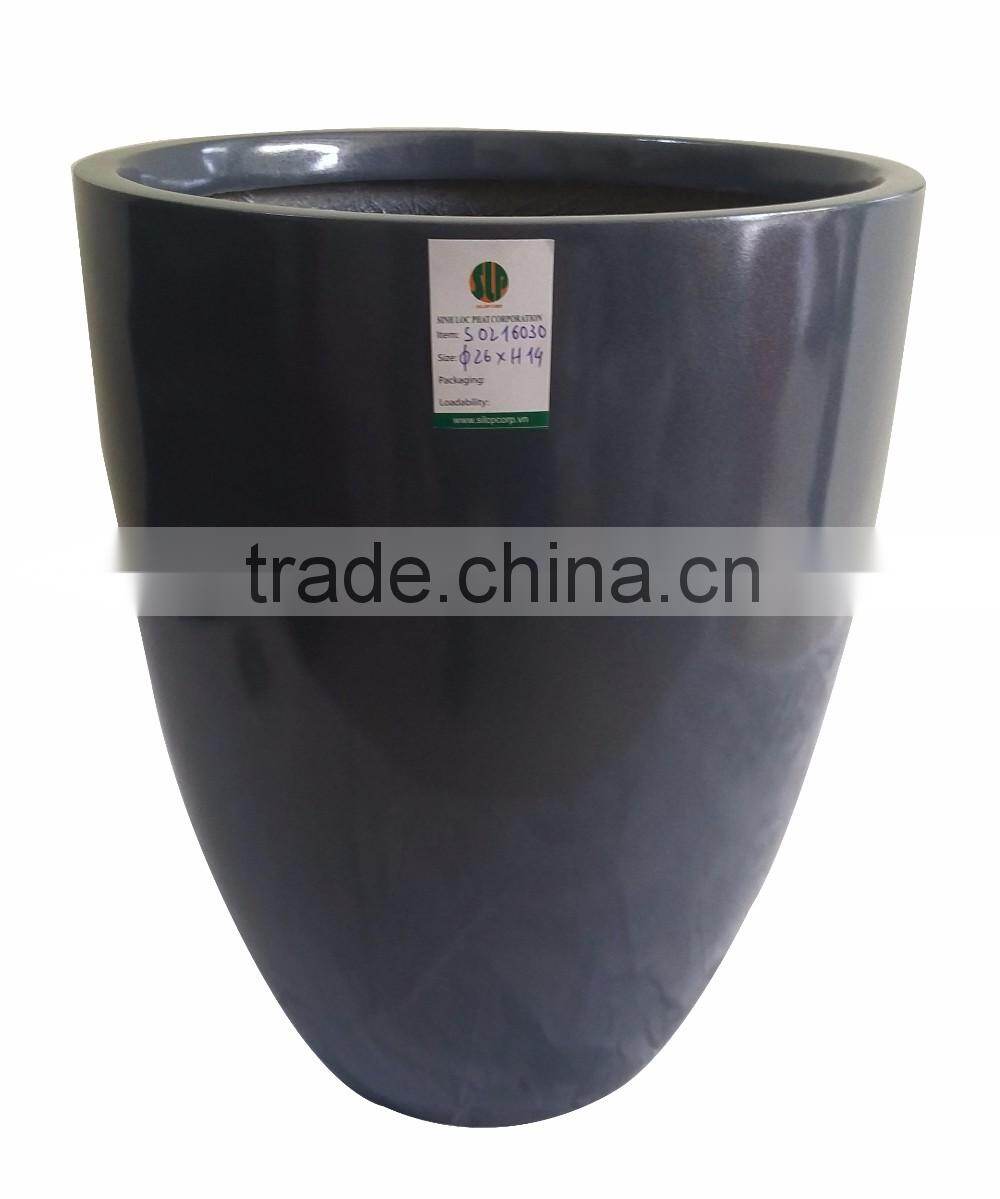 GARDEN DECORATION FIBERGLASS FLOWER POTS AND PLANTING