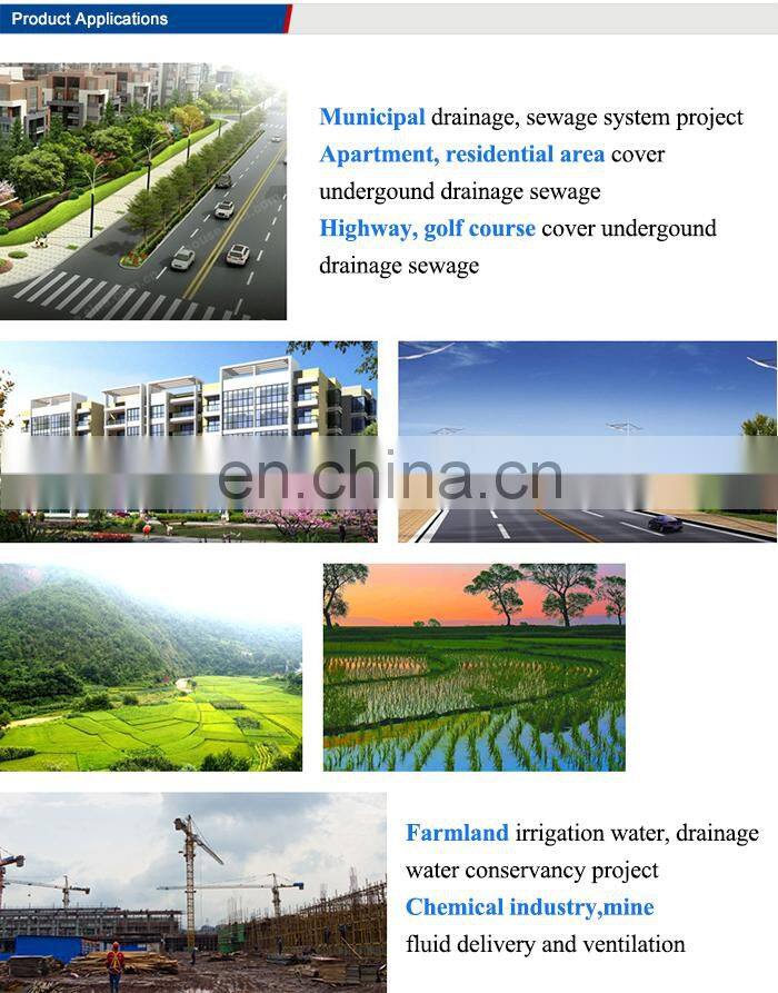 10 inch corrugated drain hdpe pipe black