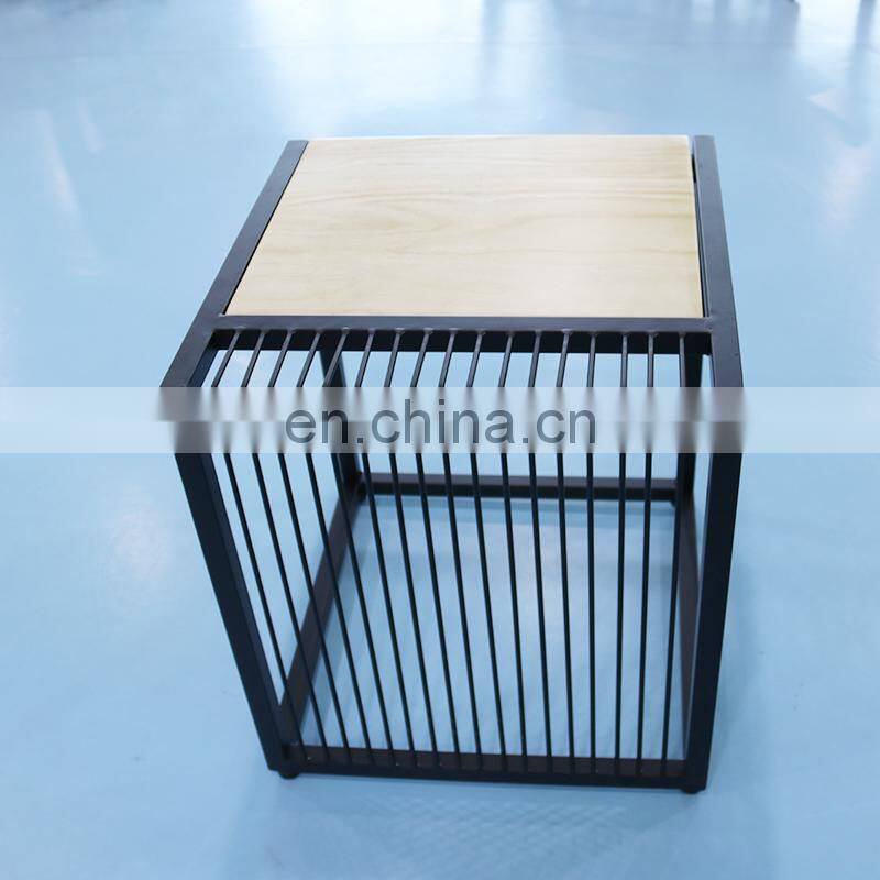 Popular small side table with white color iron