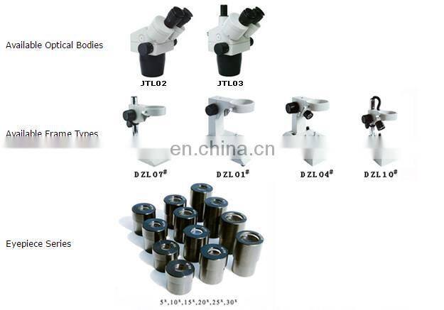Low power flexible arm stereo microscope