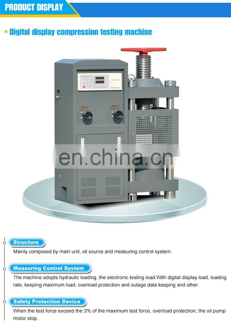 200ton manual concrete compression testing machines