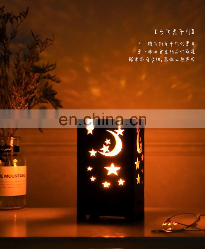 2019 New arrival DIY wooden stars projector lamp children starry Lighting