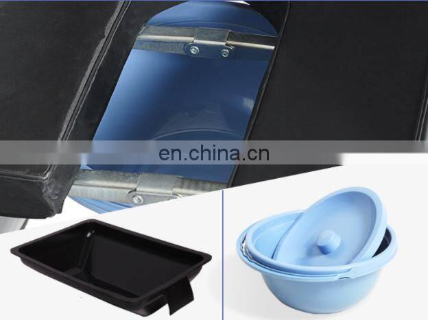 Thickened steel tube can be folded with a portable wheelchair for the elderly and disabled