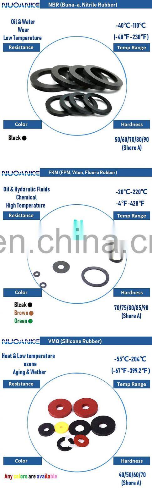 Heat Resistant Silicone EPDM Rubber Rectangular Square Round FPM Rubber Gasket NBR Silicone Flat Rubber Washer Seals