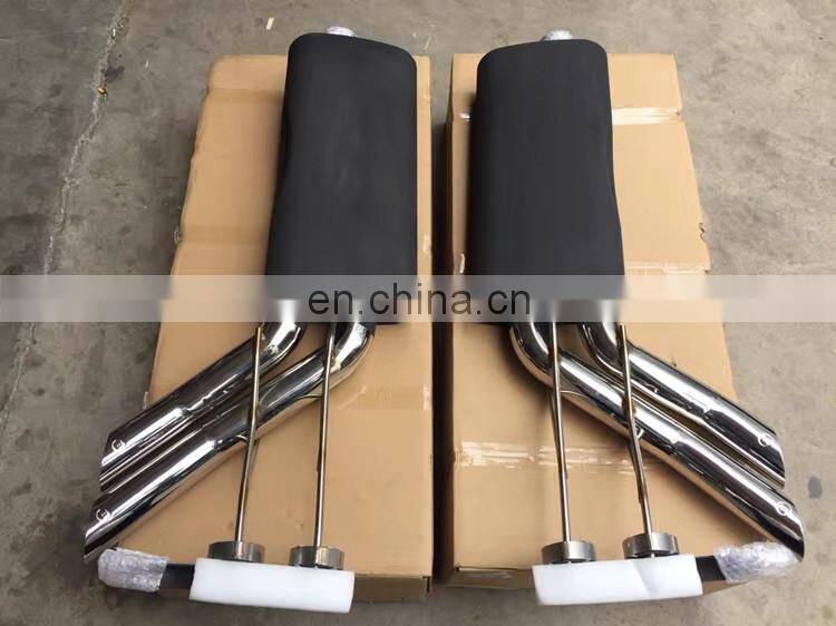 G CLASS W463 g63 g65 exhaust system for w463 g500 g63 g65 exhaust muffler tips B style sliver and black color
