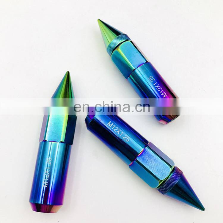 Factory wholesale Aluminum Spike Wheel Rims Lug Nuts M12 x1.5