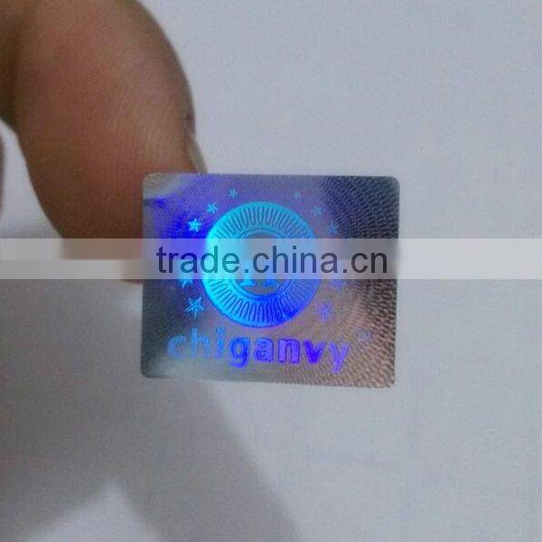 3.5*1.2cm silver background 3D glitter hologram