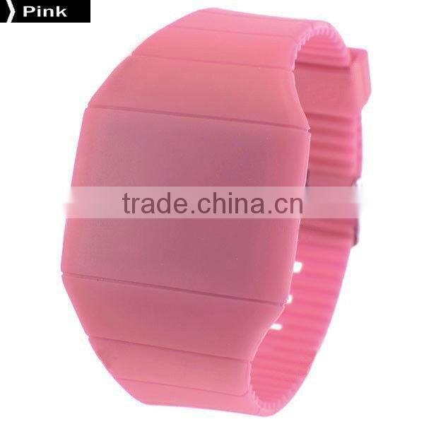 silicone slap watch cool watch fashion touch led watch