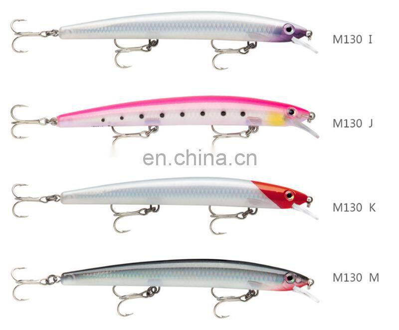 130mm 15g Fishing Lure Hard Minnow Flat Body Longcasting 15 colors Fishing Lure New Arrival Floating Minnow