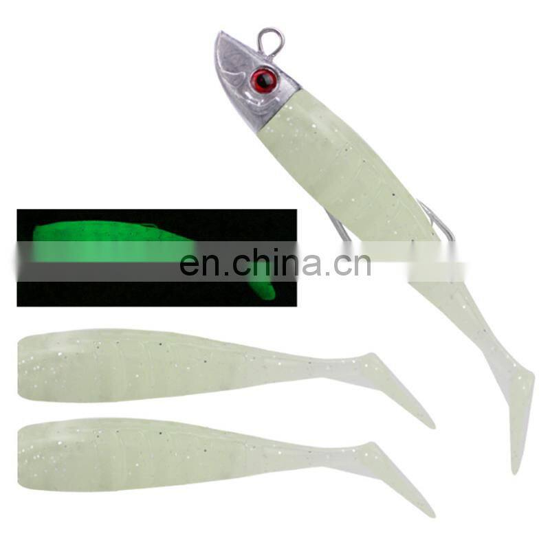 Amazon 8cm 8.5g 3pcs/set Fishing Lure Soft Grubs Plastic Soft Baits Rig Bass Fishing