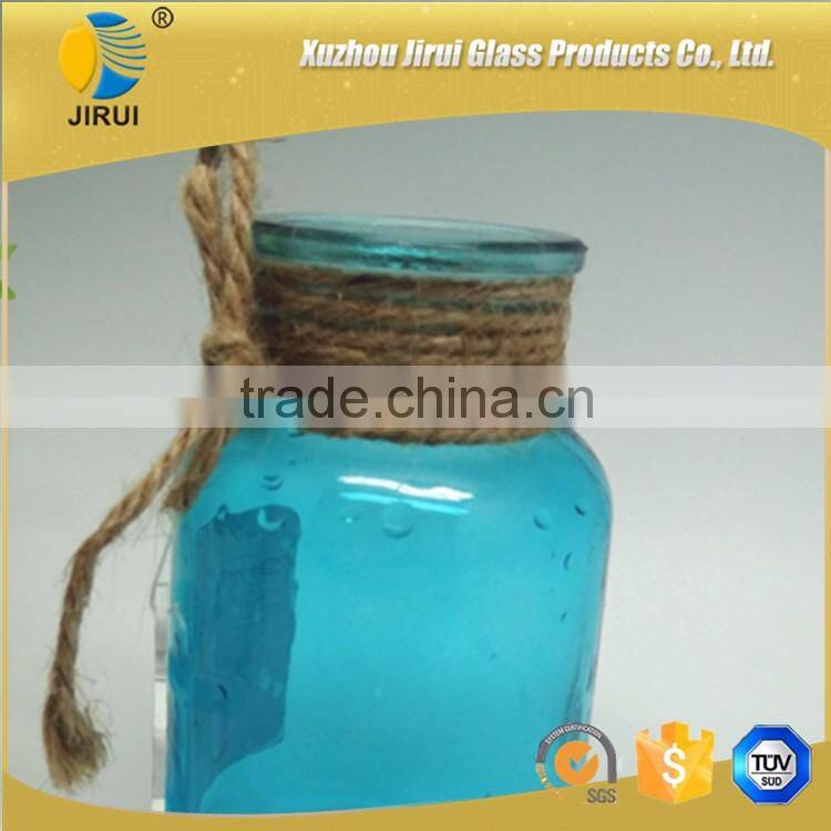 290ml blue reagent bottles with hemp rope